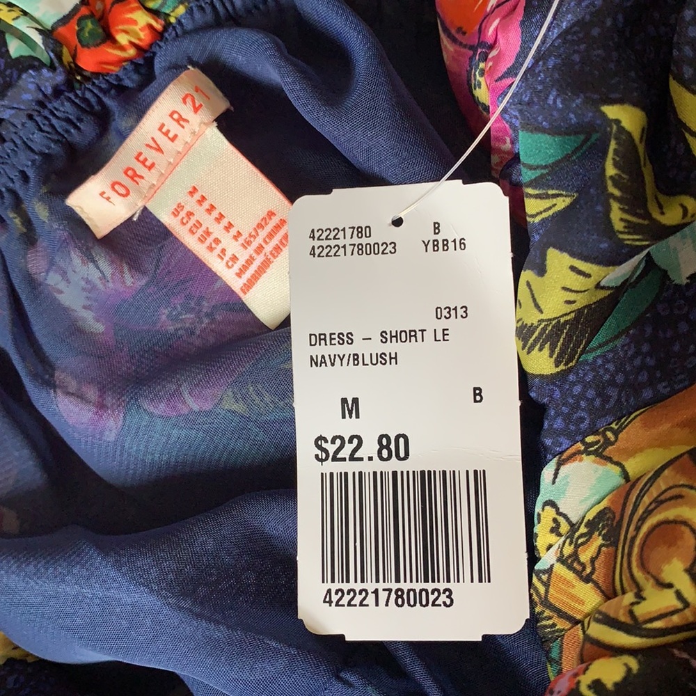 Strapless Ruffled Colorful Dress - Picture 5 of 7